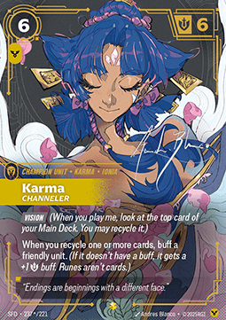 Riftbound Karma, Channeler SFD-237* single card