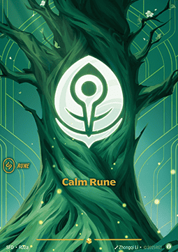 Riftbound Calm Rune SFD-R02a single card