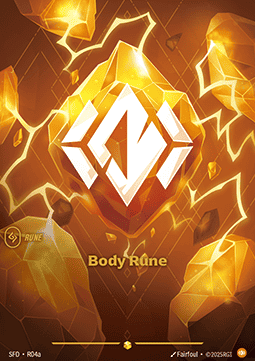 Riftbound Body Rune SFD-R04a single card
