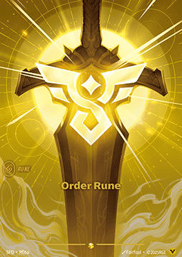 Riftbound Order Rune SFD-R06a single card