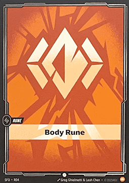 Riftbound Body Rune SFD-R04 single card