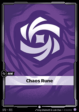 Riftbound Chaos Rune SFD-R05 single card