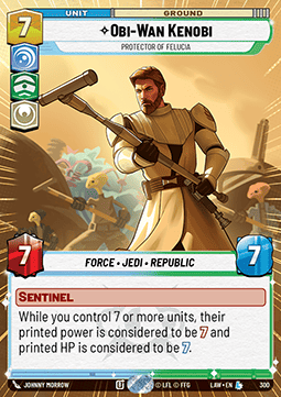 Obi-Wan Kenobi, Protector of Felucia (V.1) - A Lawless Time: Extras (Legendary) [XLAW-300]
