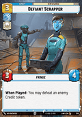 Defiant Scrapper (V.1) - A Lawless Time: Extras (Common) [XLAW-370]