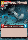 Prototype TIE Advanced (V.1) - A Lawless Time: Extras (Common) [XLAW-439]