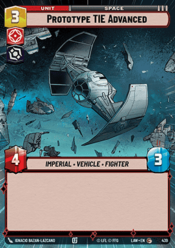 Prototype TIE Advanced (V.1) - A Lawless Time: Extras (Common) [XLAW-439]
