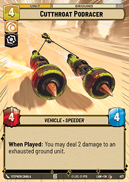 Cutthroat Podracer (V.1) - A Lawless Time: Extras (Common) [XLAW-477]