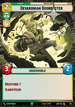 Devaronian Doorbuster (V.2) - A Lawless Time: Extras (Common) [XLAW-572]
