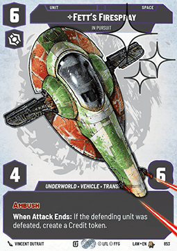 Fett's Firespray, In Pursuit (V.4) - A Lawless Time: Extras (Rare) [XLAW-853]
