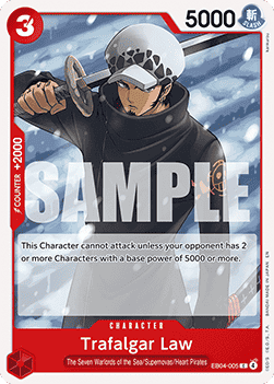 [OP15-EB04-005] One Piece Card Game: Trafalgar Law Common Single Card (Adventure on Kami’s Island) - English One Piece Card Game single card