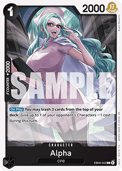 [OP15-EB04-042] One Piece Card Game: Alpha Common Single Card (Adventure on Kami’s Island) - English One Piece Card Game single card