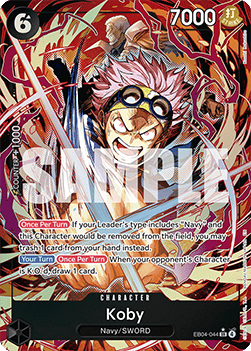 [OP15-EB04-044] One Piece Card Game: Koby Alternate Art Single Card (Adventure on Kami’s Island) - English One Piece Card Game single card