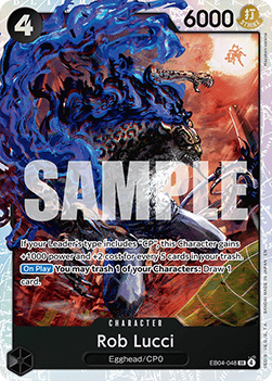 [OP15-EB04-048] One Piece Card Game: Rob Lucci Super Rare Single Card (Adventure on Kami’s Island) - English One Piece Card Game single card