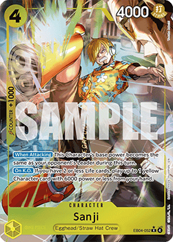 [OP15-EB04-052] One Piece Card Game: Sanji Alternate Art Single Card (Adventure on Kami’s Island) - English One Piece Card Game single card