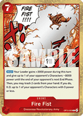 [OP15-020] One Piece Card Game: Fire Fist Rare Single Card (Adventure on Kami’s Island) - English One Piece Card Game single card