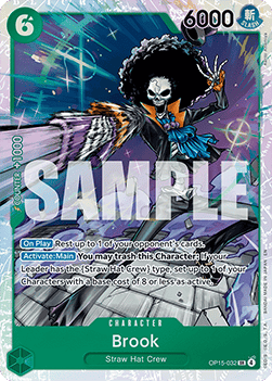 [OP15-032] One Piece Card Game: Brook Super Rare Single Card (Adventure on Kami’s Island) - English One Piece Card Game single card
