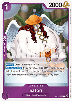 [OP15-066] One Piece Card Game: Satori Rare Single Card (Adventure on Kami’s Island) - English One Piece Card Game single card