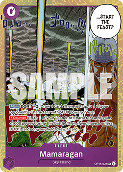 [OP15-078] One Piece Card Game: Mamaragan Super Rare Single Card (Adventure on Kami’s Island) - English One Piece Card Game single card