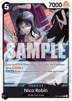 [OP15-087] One Piece Card Game: Nico Robin Common Single Card (Adventure on Kami’s Island) - English One Piece Card Game single card