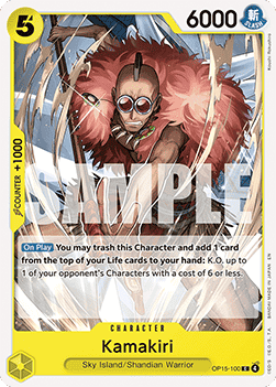 [OP15-100] One Piece Card Game: Kamakiri Common Single Card (Adventure on Kami’s Island) - English One Piece Card Game single card