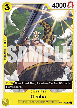 [OP15-103] One Piece Card Game: Genbo Common Single Card (Adventure on Kami’s Island) - English One Piece Card Game single card