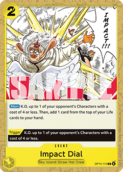 [OP15-115] One Piece Card Game: Impact Dial Common Single Card (Adventure on Kami’s Island) - English One Piece Card Game single card