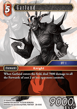 [OP28-003] Final Fantasy Trading Card Game: Garland (28-003) Common Single Card (Dreamlike Oceans) - English Final Fantasy Trading Card Game single card