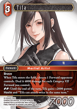 [OP28-013] Final Fantasy Trading Card Game: Tifa (28-013) Legend Single Card (Dreamlike Oceans) - English Final Fantasy Trading Card Game single card