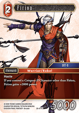 [OP28-017] Final Fantasy Trading Card Game: Firion (28-017) Common Single Card (Dreamlike Oceans) - English Final Fantasy Trading Card Game single card