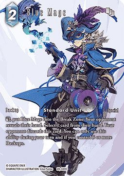 [OP28-020] Final Fantasy Trading Card Game: Blue Mage (28-020) Common Single Card (Dreamlike Oceans) - English Final Fantasy Trading Card Game single card
