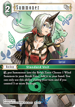 [OP28-047] Final Fantasy Trading Card Game: Summoner (28-047) Common Single Card (Dreamlike Oceans) - English Final Fantasy Trading Card Game single card