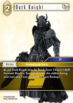 [OP28-059] Final Fantasy Trading Card Game: Dark Knight (28-059) Common Single Card (Dreamlike Oceans) - English Final Fantasy Trading Card Game single card