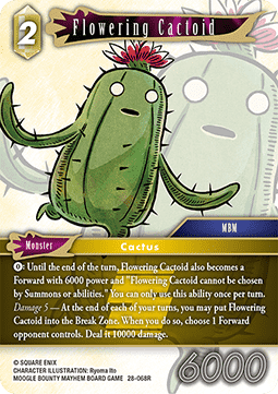 [OP28-068] Final Fantasy Trading Card Game: Flowering Cactoid (28-068) Rare Single Card (Dreamlike Oceans) - English Final Fantasy Trading Card Game single card