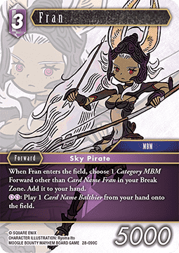 [OP28-090] Final Fantasy Trading Card Game: Fran (28-090) Common Single Card (Dreamlike Oceans) - English Final Fantasy Trading Card Game single card