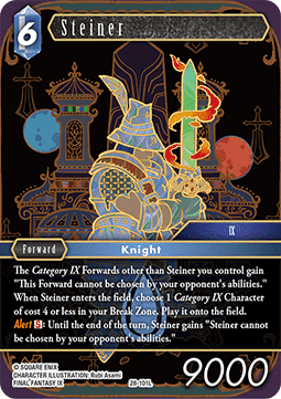 [OP28-101] Final Fantasy Trading Card Game: Steiner (28-101) Legend Single Card (Dreamlike Oceans) - English Final Fantasy Trading Card Game single card