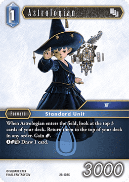 [OP28-103] Final Fantasy Trading Card Game: Astrologian (28-103) Common Single Card (Dreamlike Oceans) - English Final Fantasy Trading Card Game single card