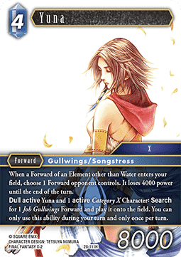 [OP28-111] Final Fantasy Trading Card Game: Yuna (28-111) Hero Single Card (Dreamlike Oceans) - English Final Fantasy Trading Card Game single card