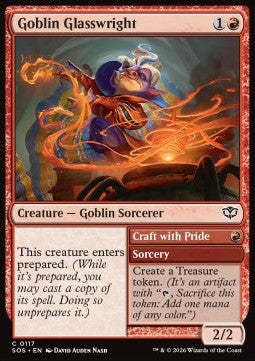 Magic: The Gathering Goblin Glasswright // Craft with Pride SOS-117 single card