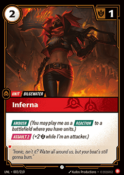 Riftbound Inferna UNL-002 single card