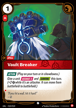 Riftbound Vault Breaker UNL-010 single card