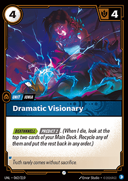 Riftbound Dramatic Visionary UNL-062 single card