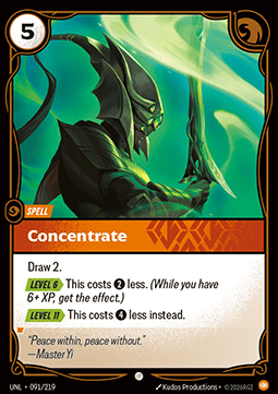 Riftbound Concentrate UNL-091 single card