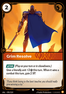 Riftbound Grim Resolve UNL-095 single card