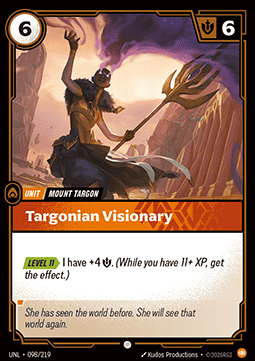 Riftbound Targonian Visionary UNL-098 single card