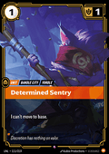 Riftbound Determined Sentry UNL-111 single card