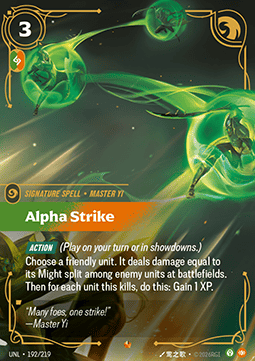Riftbound Alpha Strike UNL-192 single card