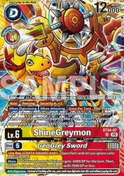 ShineGreymon / GeoGrey Sword (ST24-07) (V.1) - Promos: Dual Revolution (Alternative Art) [BT-25P-ST24-07]