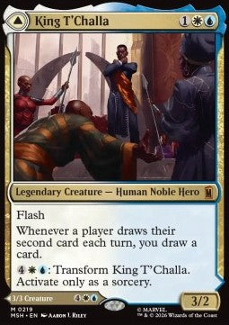 Magic: The Gathering King T'Challa // Black Panther, Hope Enduring MSH-219 single card