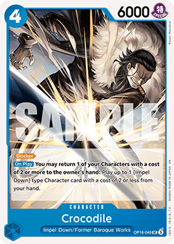 [OP16-045] One Piece Card Game: Crocodile Uncommon Single Card (The Time of Battle) - English One Piece Card Game single card