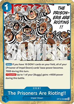[OP16-058] One Piece Card Game: The Prisoners Are Rioting!! Rare Single Card (The Time of Battle) - English One Piece Card Game single card